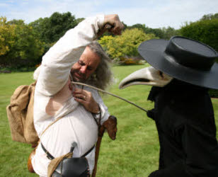 plague doctor wore centuries doctors eighteenth seventeenth aromatic beak filled mask items which some